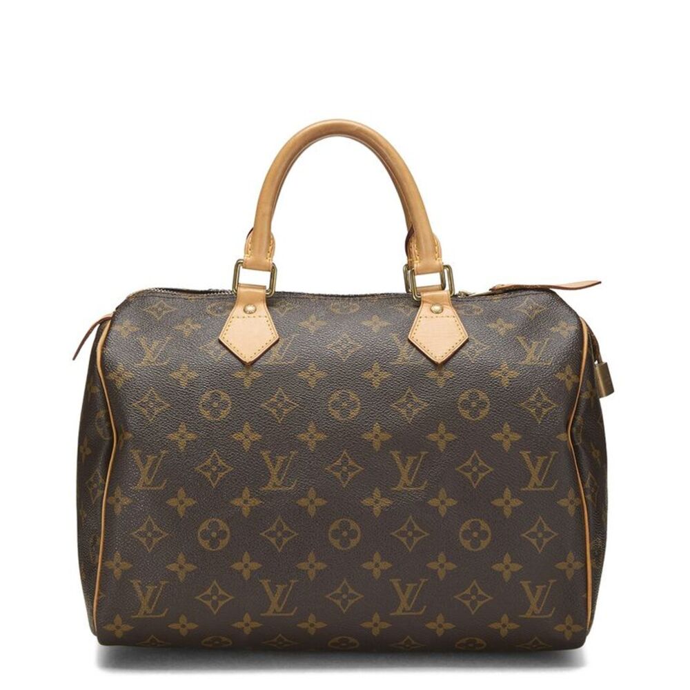 Louis Vuitton Brown Monogram Coated Canvas Speedy 30 (Authentic Pre-Loved)